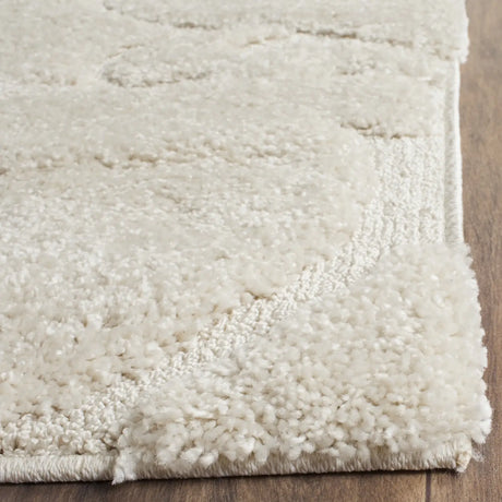 Safavieh Florida Shag 9'-6" x 13'-0" Rug in Creme / Creme