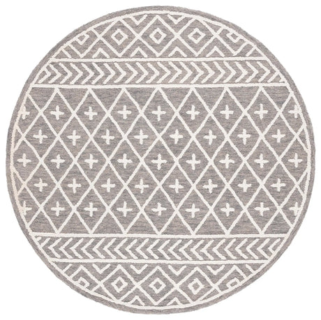 Safavieh Metro 6'-0" x 6'-0" Rug in Grey / Ivory