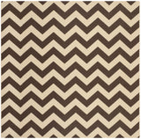 Safavieh Courtyard 7'-10" x 7'-10" Rug in Dark Brown