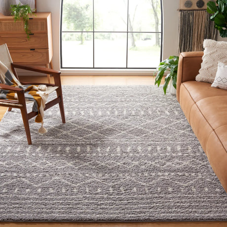 Safavieh Arizona Shag 10'-0" x 14'-0" Rug in Grey / Ivory