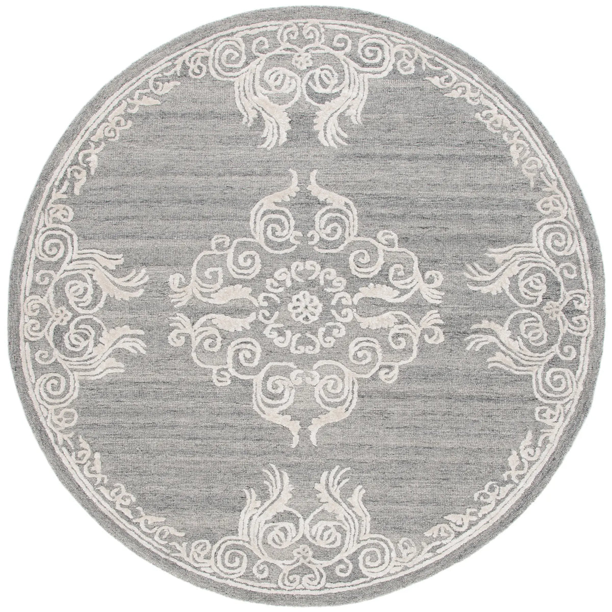 Safavieh Glamour 6'-0" x 6'-0" Rug in Grey / Ivory