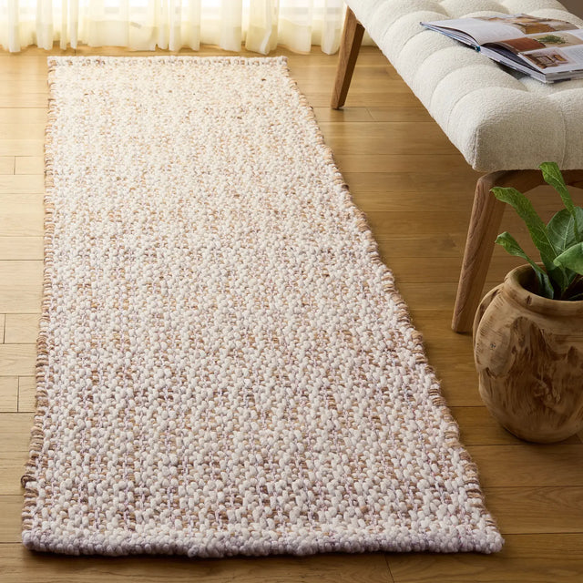 Safavieh Natural Fiber 2'-3" x 8'-0" Rug in Natural / Pink