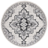 Safavieh Tulum 6'-7" x 6'-7" Rug in Ivory / Black