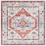 Safavieh Luna 6'-7" x 6'-7" Rug in Beige / Blue Rust