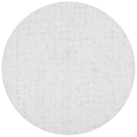 Safavieh Micro-Loop 5'-0" x 5'-0" Rug in Light Grey / Ivory