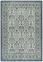 Safavieh Courtyard 6'-7" x 9'-6" Rug in Green Ivory / Navy Light Blue