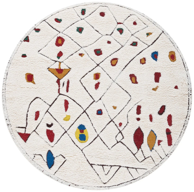 Safavieh Casablanca 6'-0" x 6'-0" Rug in Ivory / Red