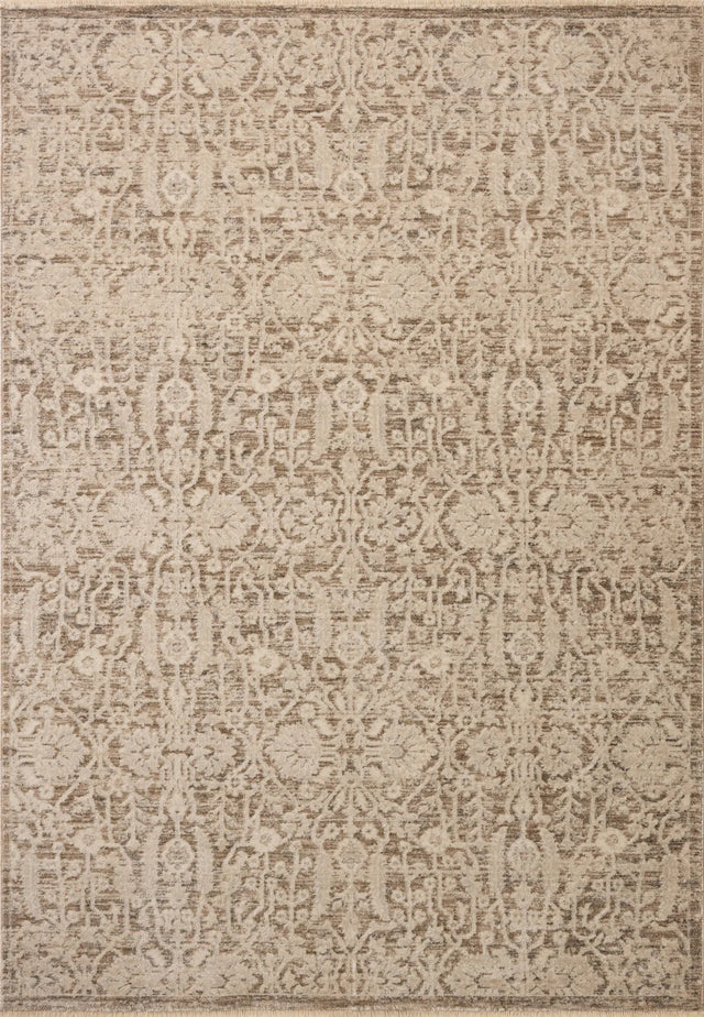 Loloi Clarisse CLS-06 Traditional Power Loomed Fog, Bone Rug - main flat