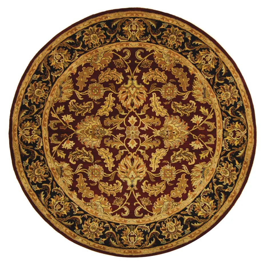 Safavieh Heritage 8'-0" x 8'-0" Rug in Red / Black