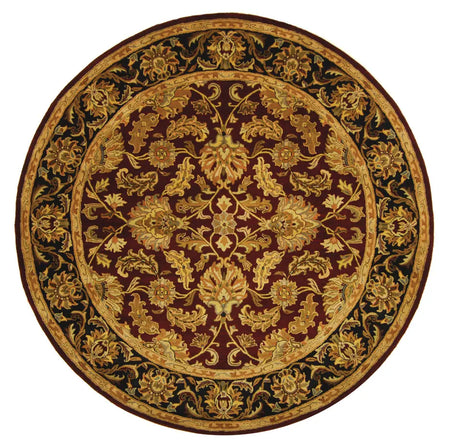 Safavieh Heritage 8'-0" x 8'-0" Rug in Red / Black