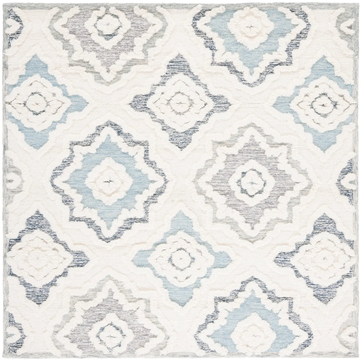 Safavieh Metro 6'-0" x 6'-0" Rug in Ivory / Light Blue
