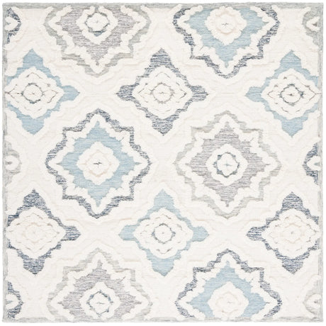 Safavieh Metro 6'-0" x 6'-0" Rug in Ivory / Light Blue