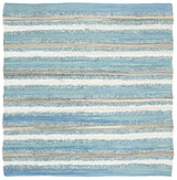 Safavieh Montauk 6'-0" x 6'-0" Rug in Aqua / Multi