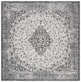 Safavieh Courtyard 6'-7" x 6'-7" Rug in Black / Grey