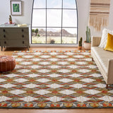 Safavieh Trace 10'-0" x 14'-0" Rug in Blue / Ivory