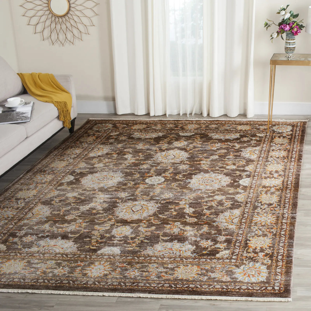 Safavieh Vintage Persian 6'-0" x 9'-0" Rug in Brown / Multi