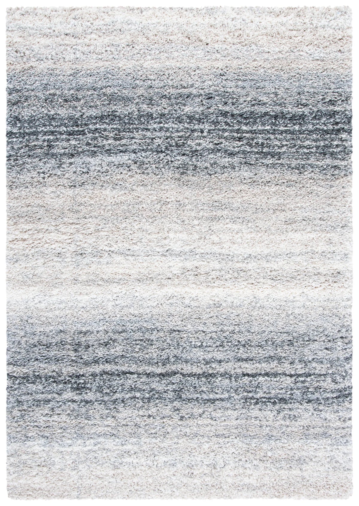 Safavieh Fontana Shag  800 4'-0" x 6'-0" Rug in Ivory / Grey