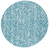 Safavieh Courtyard 6'-7" x 6'-7" Rug in Blue / Grey