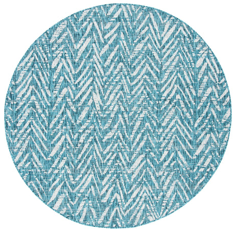Safavieh Courtyard 6'-7" x 6'-7" Rug in Blue / Grey