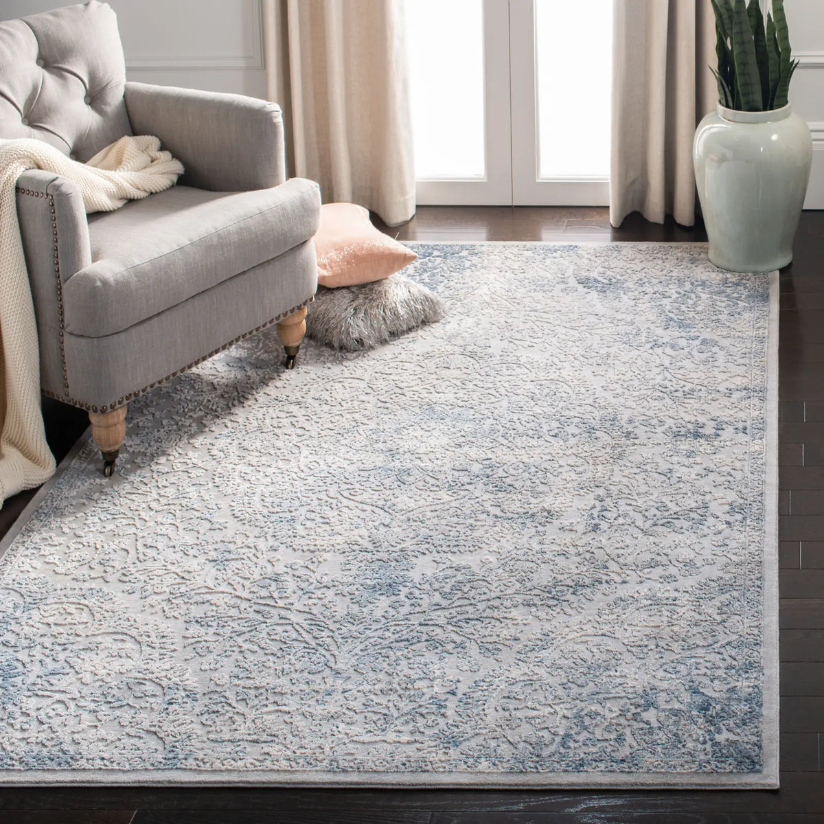 Safavieh Invista 9'-0" x 12'-0" Rug in Grey / Blue