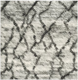 Safavieh Retro 6'-0" x 6'-0" Rug in Light Grey / Black