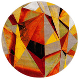 Safavieh Porcello 5'-3" x 5'-3" Rug in Orange / Red