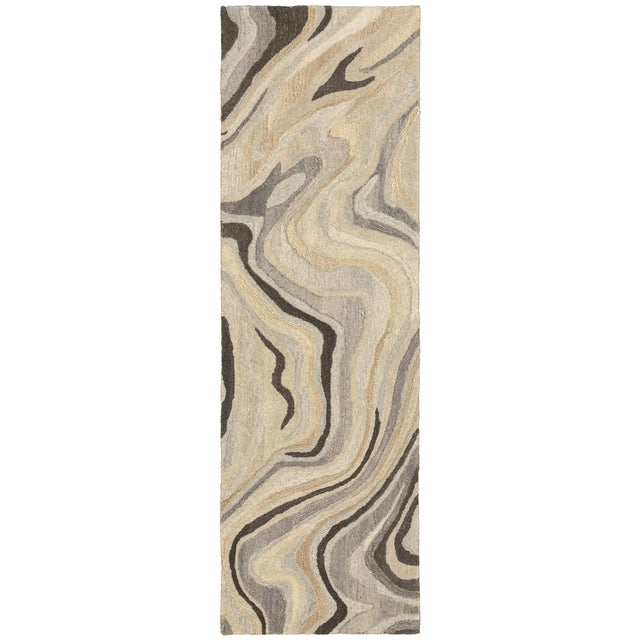 Oriental Weavers Sphinx Anastasia 68007 Beige / Charcoal Rugs - runner