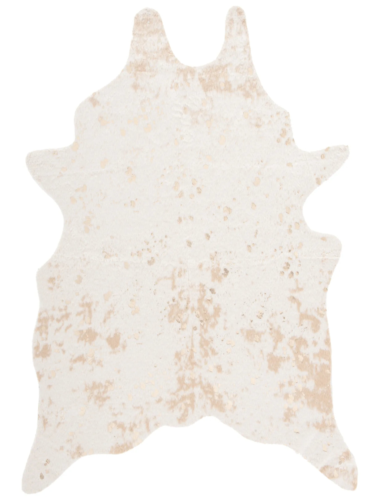 Safavieh Faux Cowhide 5'-0" x 6'-5" Rug in Beige / Gold