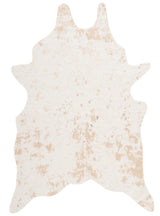 Safavieh Faux Cowhide 5'-0" x 6'-5" Rug in Beige / Gold