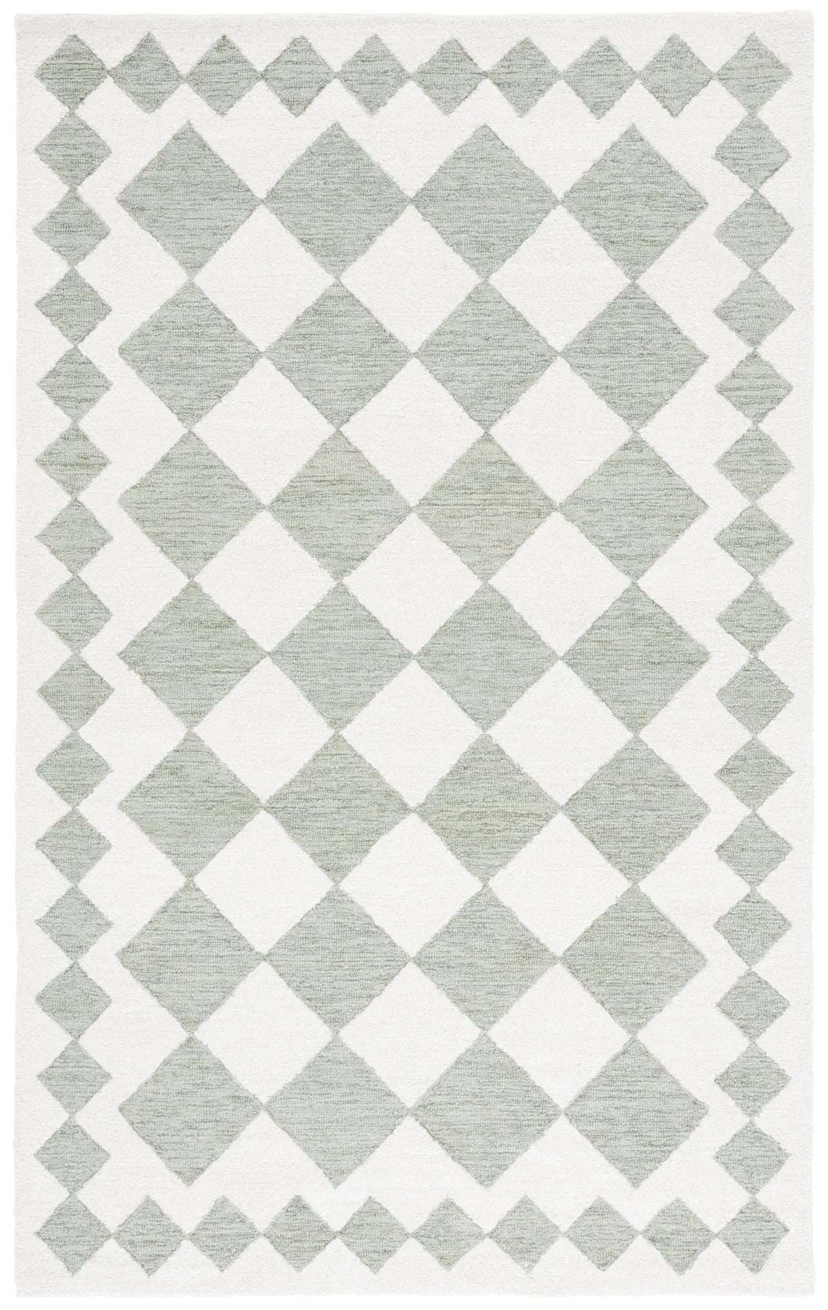 Safavieh Ebony 4'-0" x 6'-0" Rug in Green / Ivory