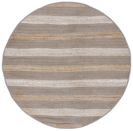Safavieh Natural Fiber 7'-0" x 7'-0" Rug in Grey / Natural
