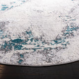 Safavieh Amelia 6'-7" x 6'-7" Rug in Grey / Turquoise