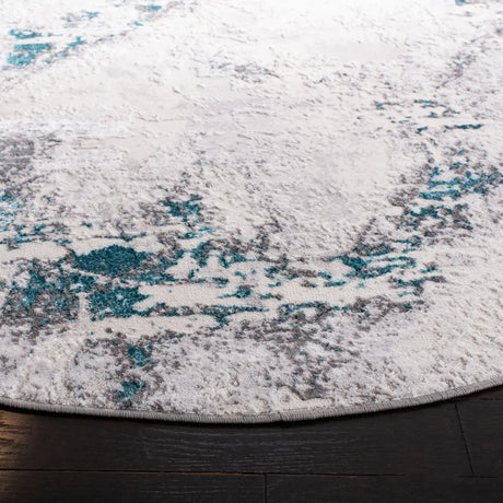 Safavieh Amelia 6'-7" x 6'-7" Rug in Grey / Turquoise