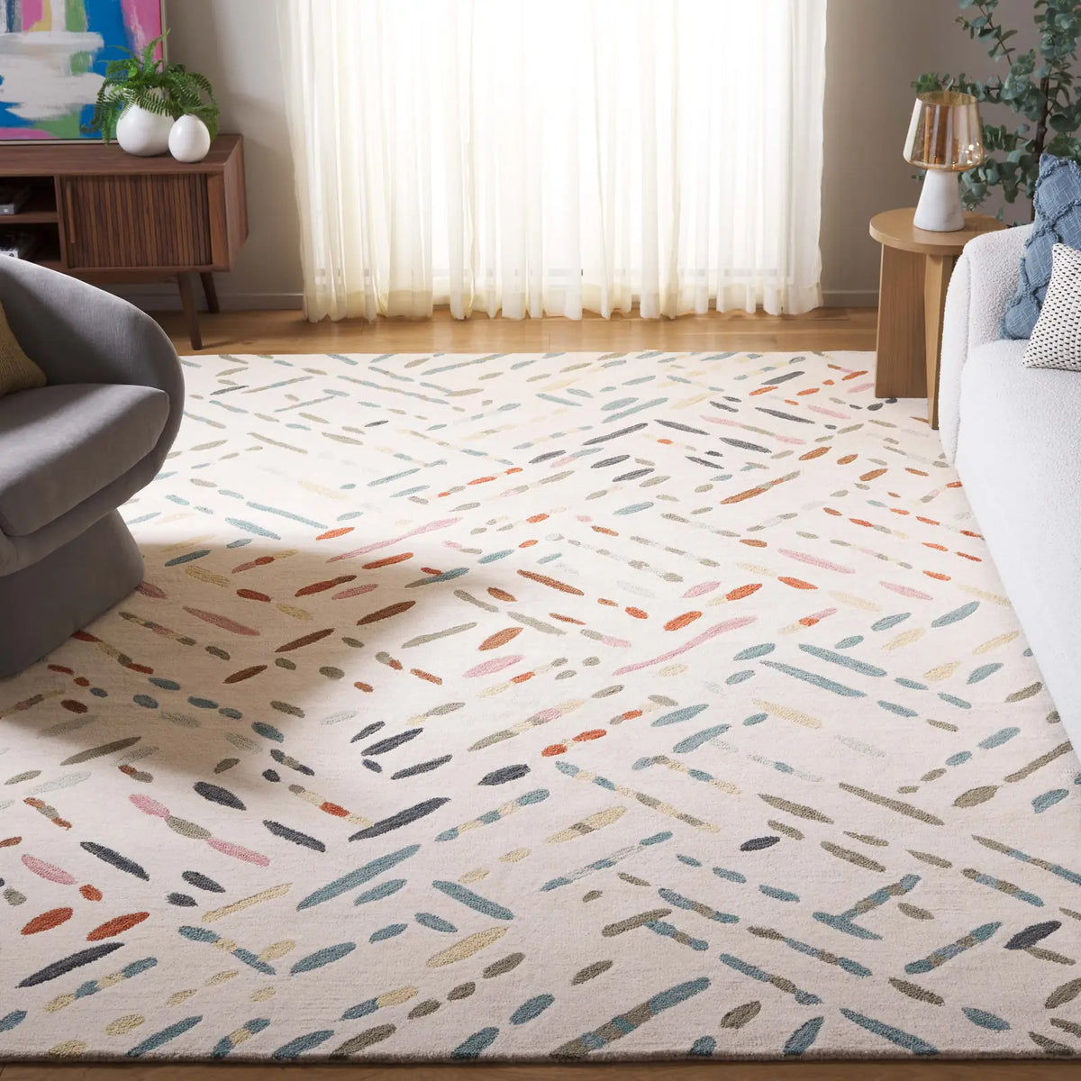 Safavieh Metro 10'-0" x 14'-0" Rug in Ivory / Blue
