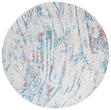 Safavieh Tulum 6'-7" x 6'-7" Rug in Ivory / Dark Blue