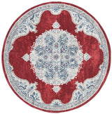 Safavieh Brentwood 5'-0" x 5'-0" Rug in Red / Ivory