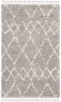 Safavieh Pro Lux Shag 400 4'-0" x 6'-0" Rug in Grey / Cream