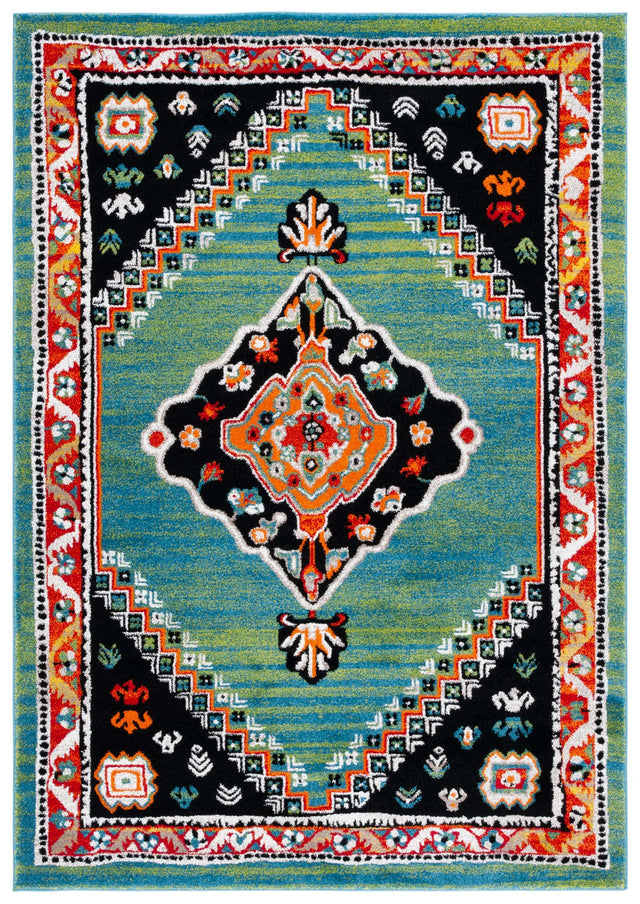 Safavieh Vintage Hamadan 4'-0" x 6'-0" Rug in Green / Black