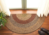 Safavieh Braided 2'-0" x 4'-0" Rug in Brown / Gold