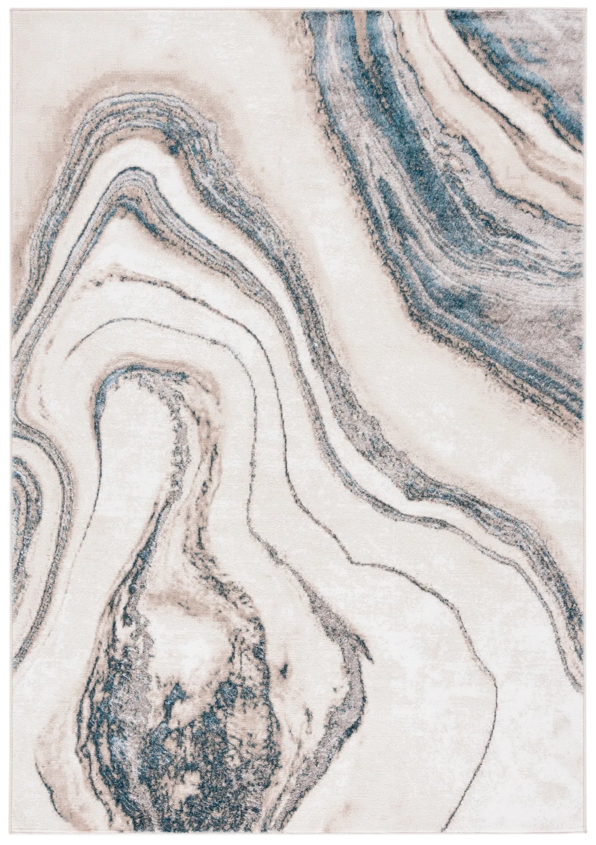 Safavieh Orchard 4'-0" x 6'-0" Rug in Ivory / Blue