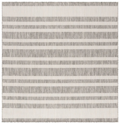 Safavieh Beach House 6'-7" x 6'-7" Rug in Grey / Ivory