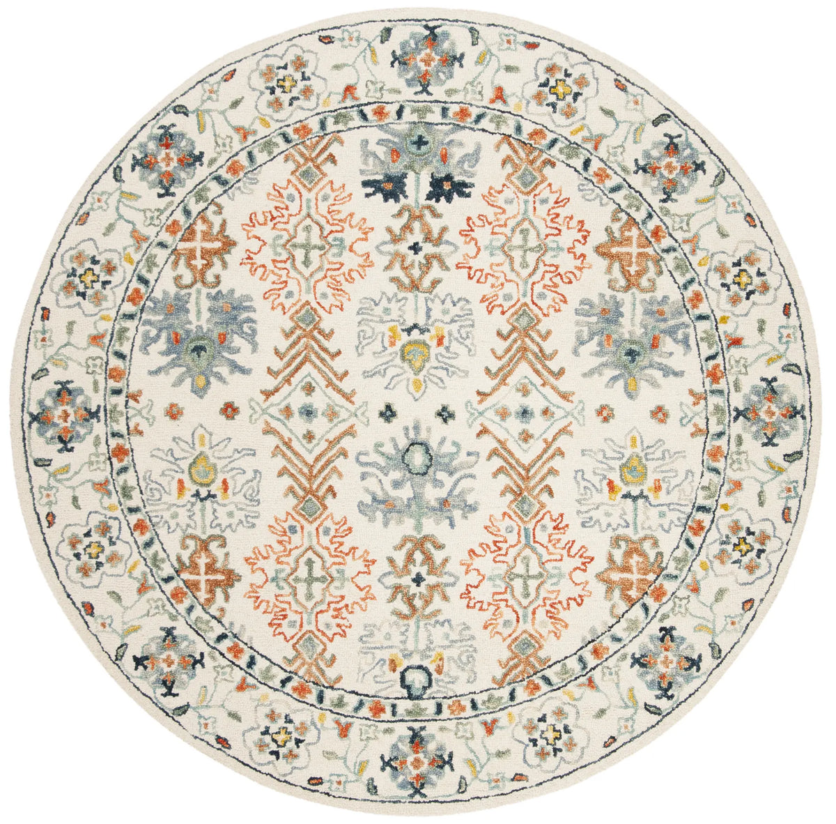 Safavieh Aspen 5'-0" x 5'-0" Rug in Ivory / Blue