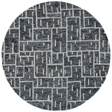 Safavieh Cambridge 6'-0" x 6'-0" Rug in Black / Ivory