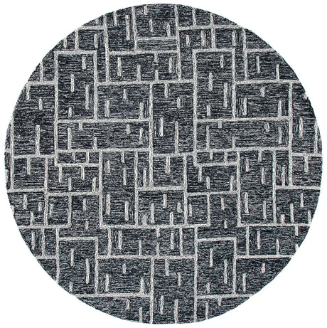 Safavieh Cambridge 6'-0" x 6'-0" Rug in Black / Ivory