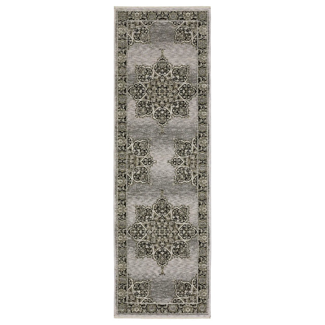 Oriental Weavers Sphinx Chamberlain CH11L Black Rugs - runner