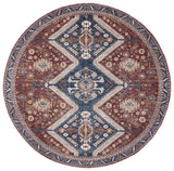 Safavieh Heirloom 700 6'-7" x 6'-7" Rug in Navy / Rust