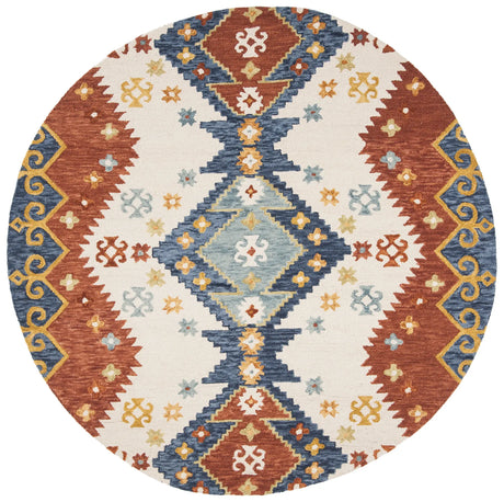 Safavieh Aspen 7'-0" x 7'-0" Rug in Ivory / Blue