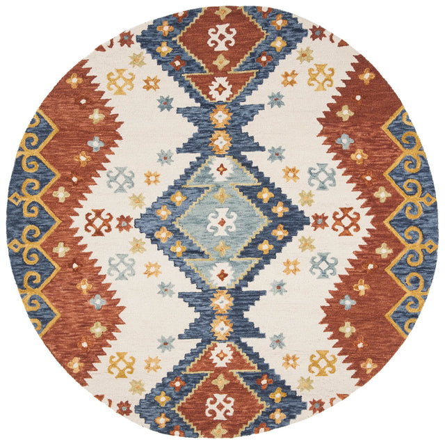 Safavieh Aspen 7'-0" x 7'-0" Rug in Ivory / Blue