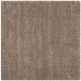 Safavieh Shag 4'-0" x 4'-0" Rug in Taupe