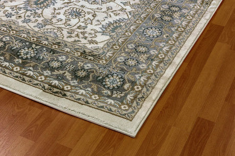 Dynamic Rugs Yazd 2803 Ivory/Grey Rug - Corner